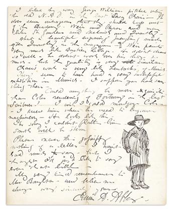 ABBEY, EDWIN AUSTIN. Small archive of 9 Autograph Letters Signed (Edwin A. Abbey, E.A. Abbey, or E.A.A.), to painter George Henry